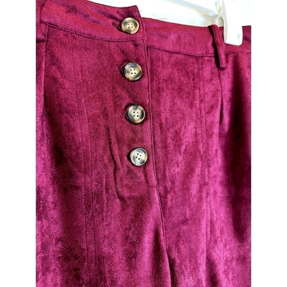 NWT Saint Geraldine Dark Red Cropped Pant size SMALL - Picture 3 of 7
